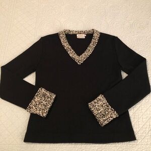 Max & Co Tricot by Max Mara wool blend black sweater. Women’s size medium